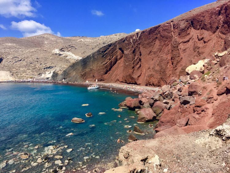 red beach santorini