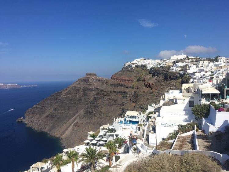 santorini cliff