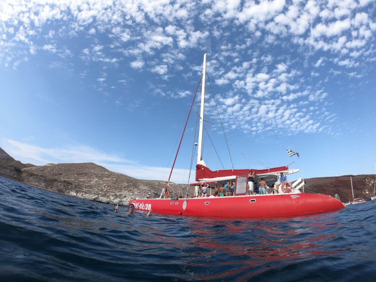 santorini sailboat