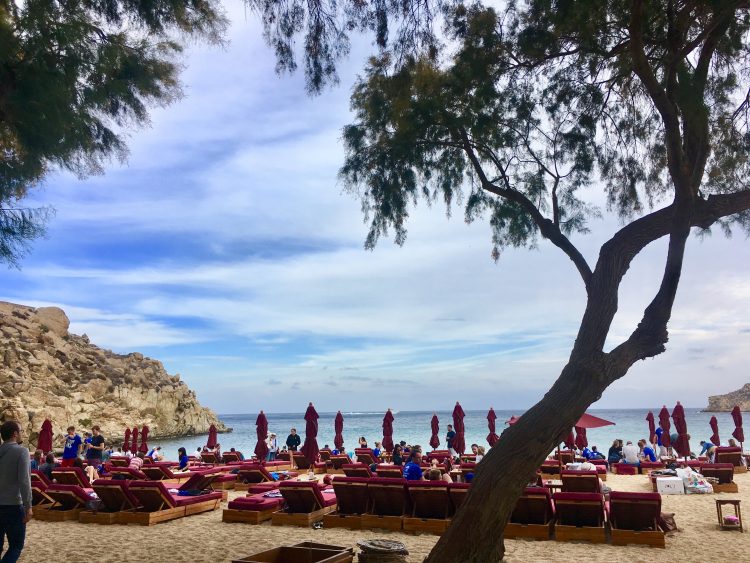 mykonos beach chairs