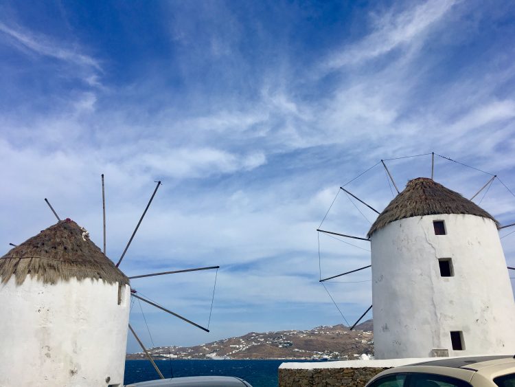 windmills in greece