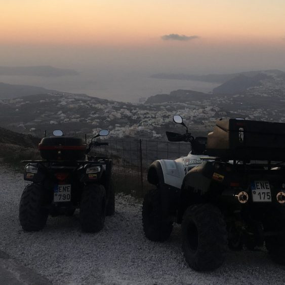 atvs in santorini